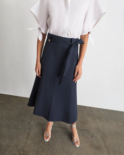 Brinson Skirt in Martitime Blue