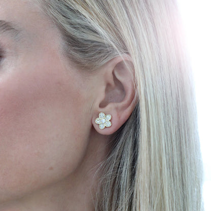 Candice Studs in Yellow Gold