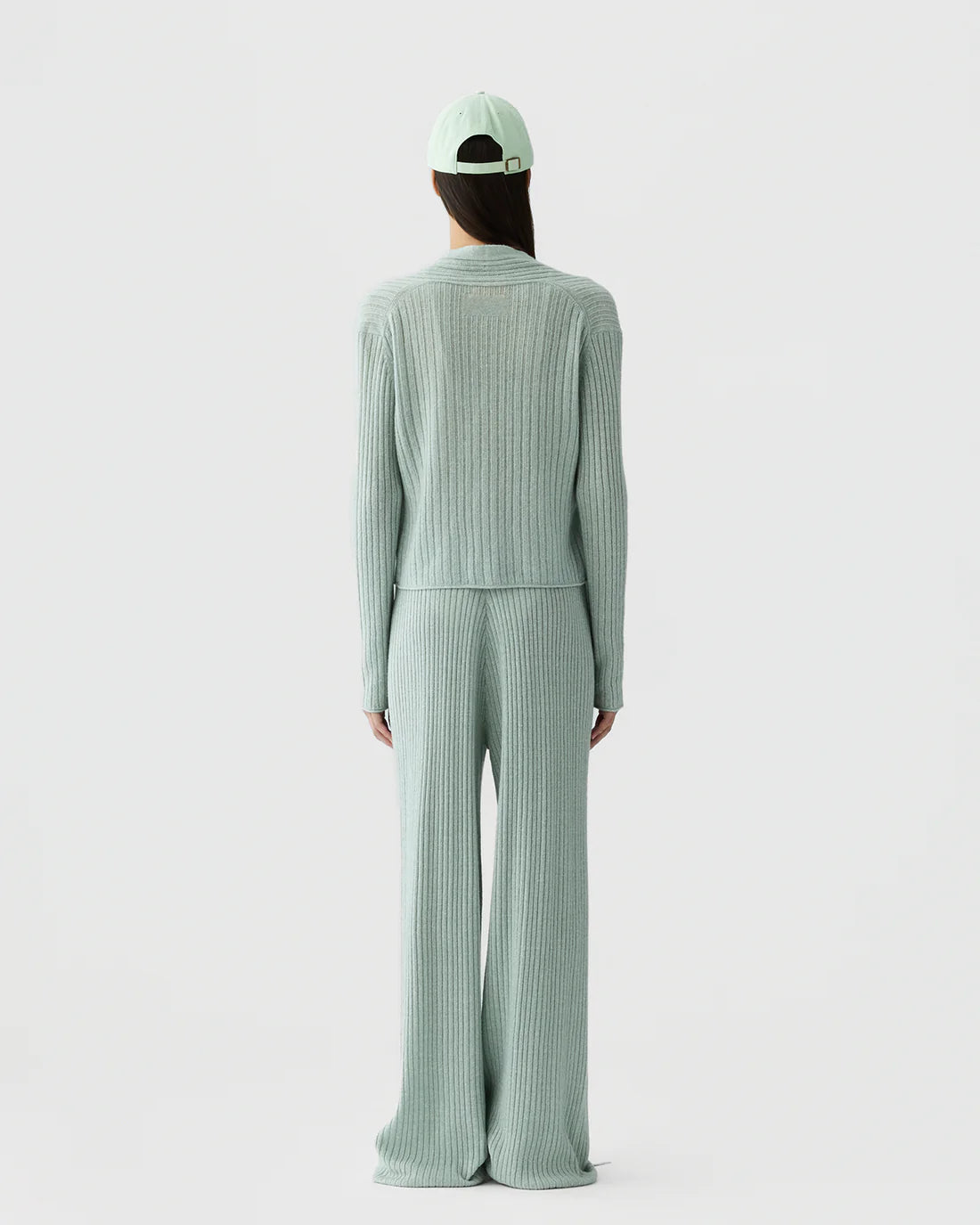 Rib Stealth Cardigan in Sage Brush