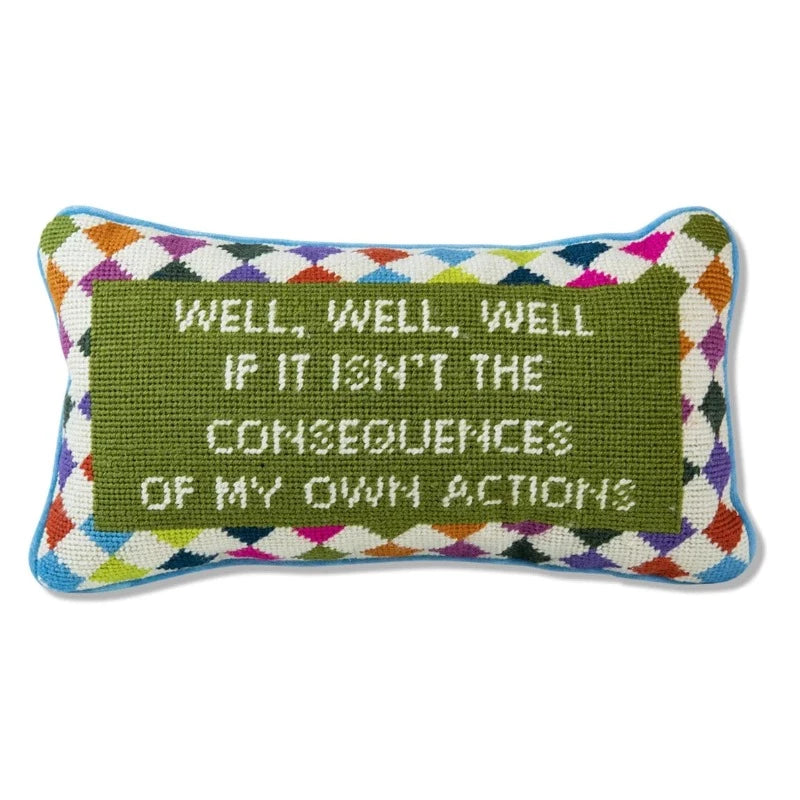 
            
                Load image into Gallery viewer, Well Well Well Needlepoint Pillow
            
        