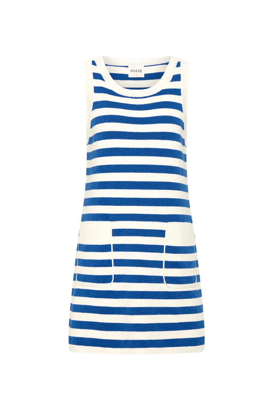 Ari Mini Dress in Blue Stripe