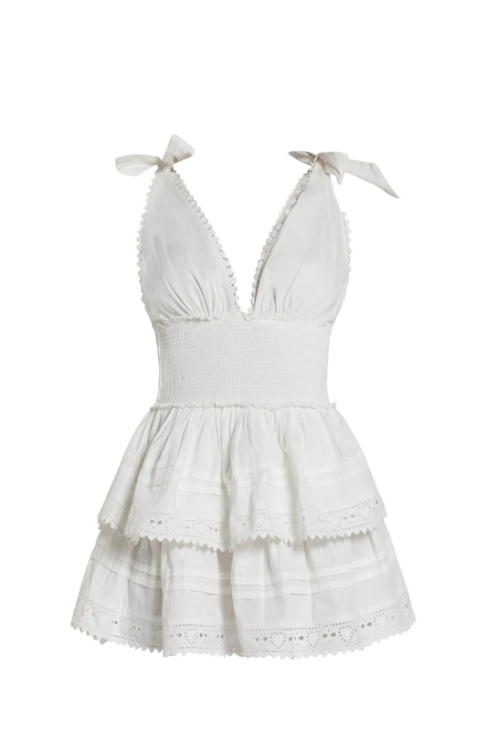 Soira Dress in Optic White