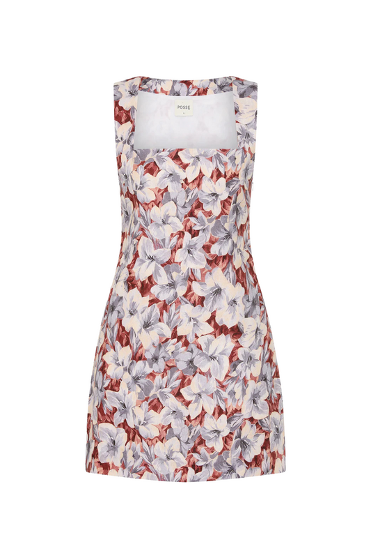 Alice Mini Dress in Lily Garden