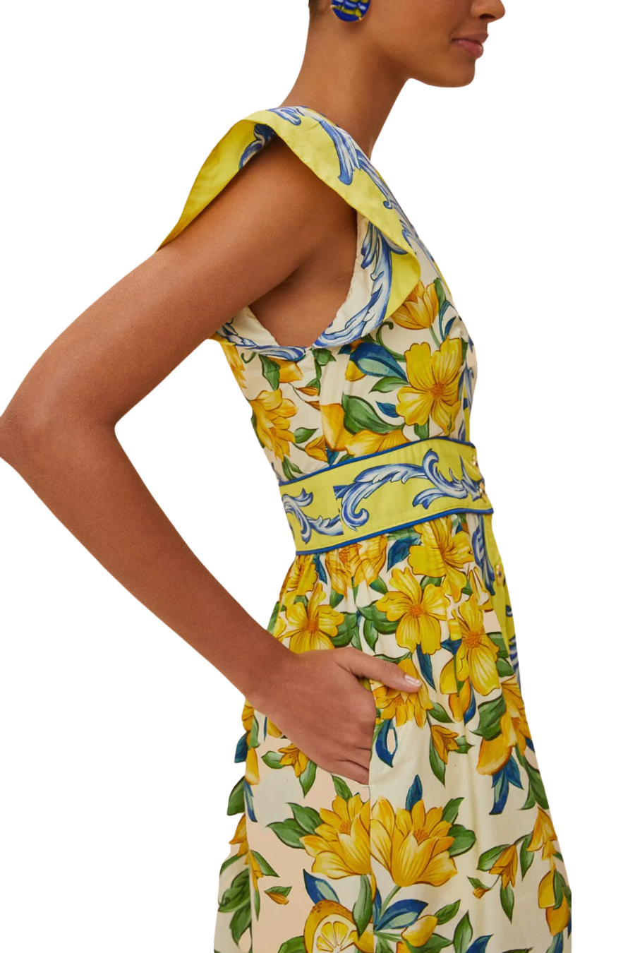 Off-White Sicily Scarf Organic Cotton Maxi Dress