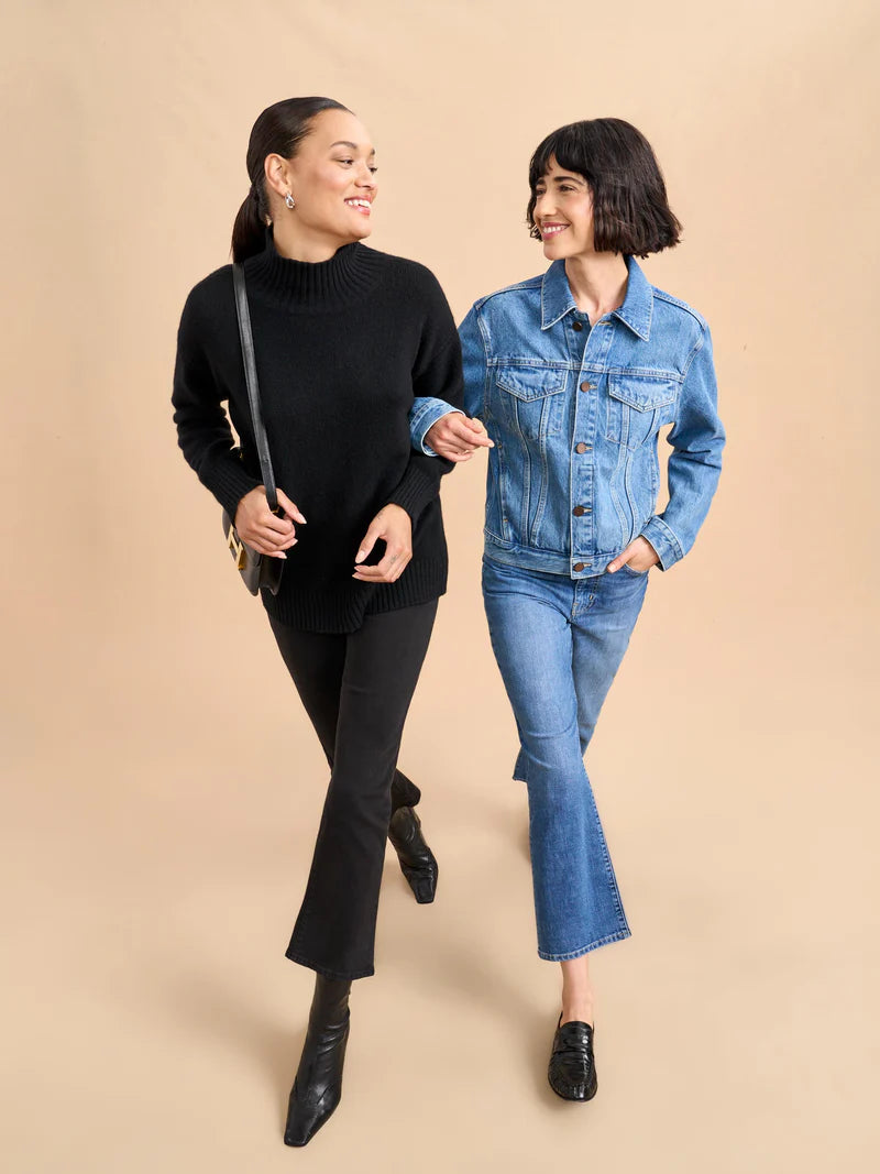 Marilyn Mid-Rise Barrel Jean in Walter