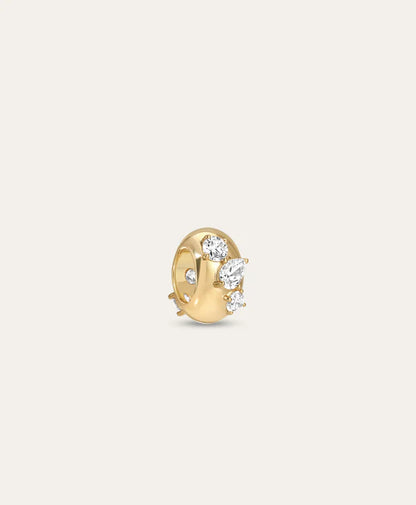 Diamond Pear Cluster Big Bead Lab Grown