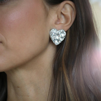 Disco Heart Studs
