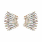 Micro Madeline Earrings in Silver Glitter