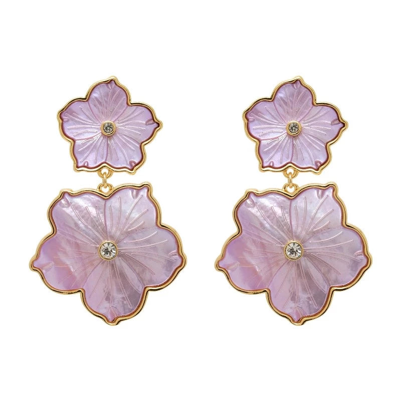 
            
                Load image into Gallery viewer, Lux Paloma Earrings in Lilac
            
        