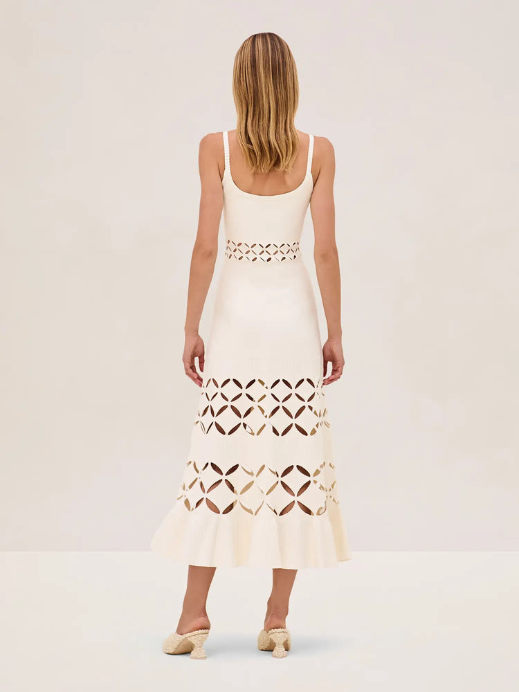 Elayne Dress in Off White