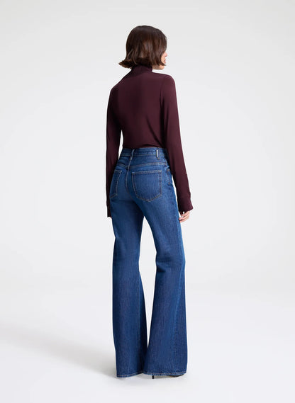 Elyse Combo Top in Chocolate Plum