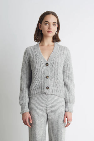 Sara Cardi in Pale Grey Melange