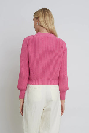 
            
                Load image into Gallery viewer, Isla Cardi in Taffy Pink
            
        