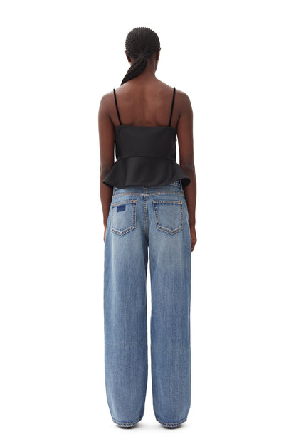 Black Duchesse Satin Top