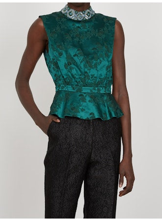 Fleur-B Top in Dark Emerald