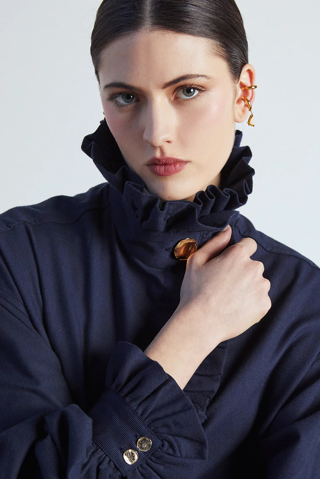 Ezra Shirt in Hudson Blue