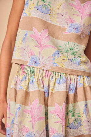 Fallon Skirt in Pastel Paradise