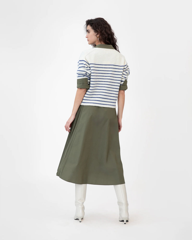 Fleur Sweater in Maritime Blue Stripe