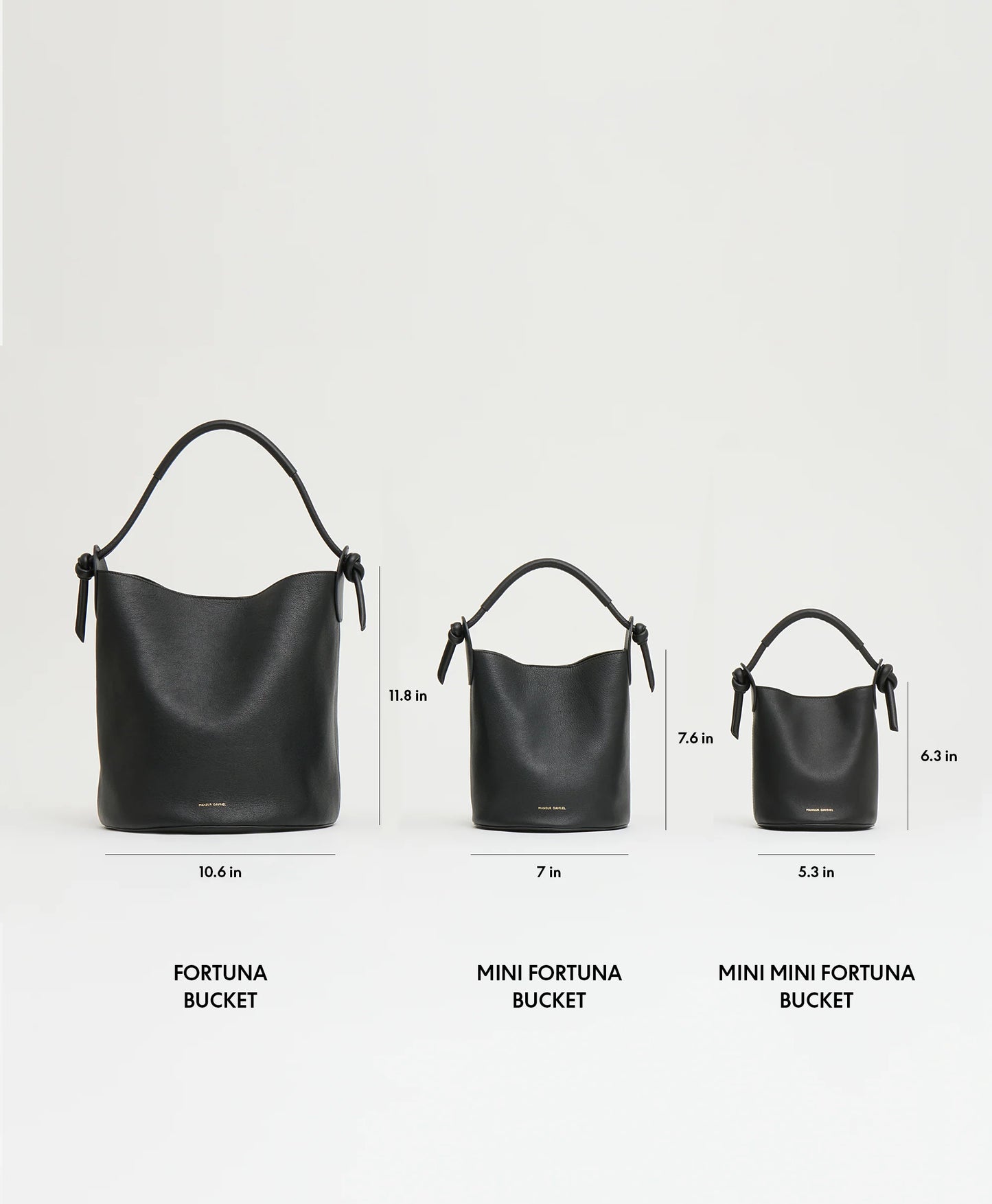 Mini Mini Fortuna Bucket in Black