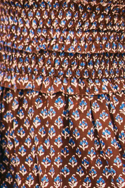 Gweneth Dress in Autumn Fleur Fig