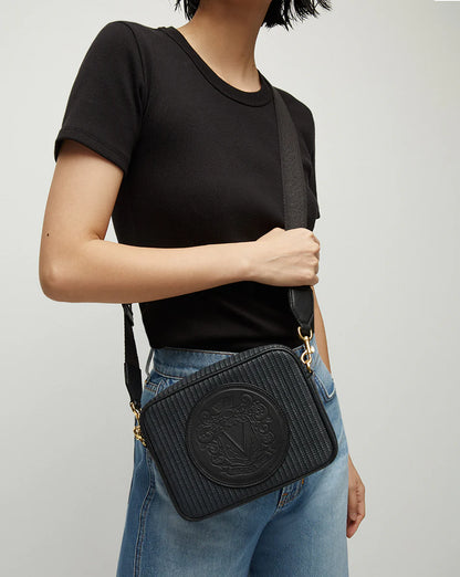 Pruitt Ribbed Tee in Black