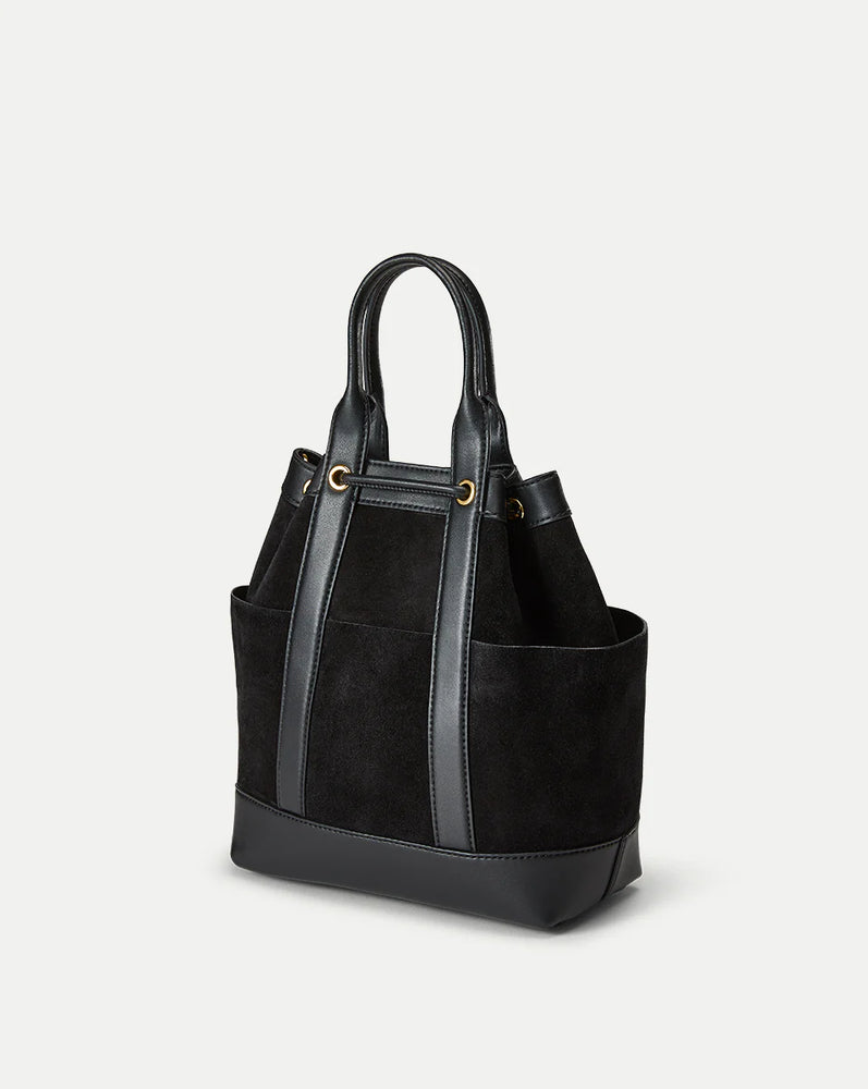 Suede Veronica Beard Goody Bag in Black