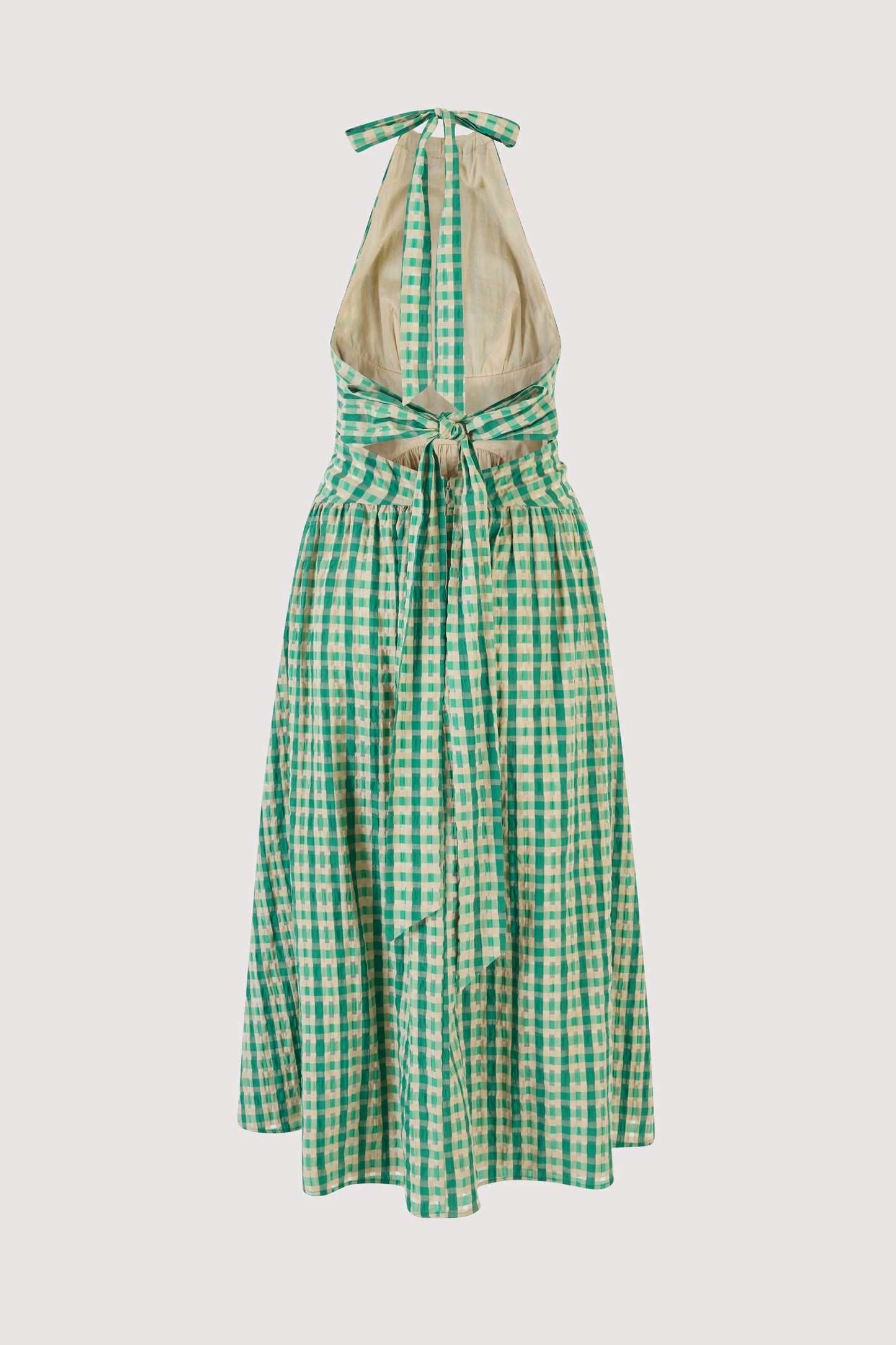 Halter in the Name of Love in Green Check