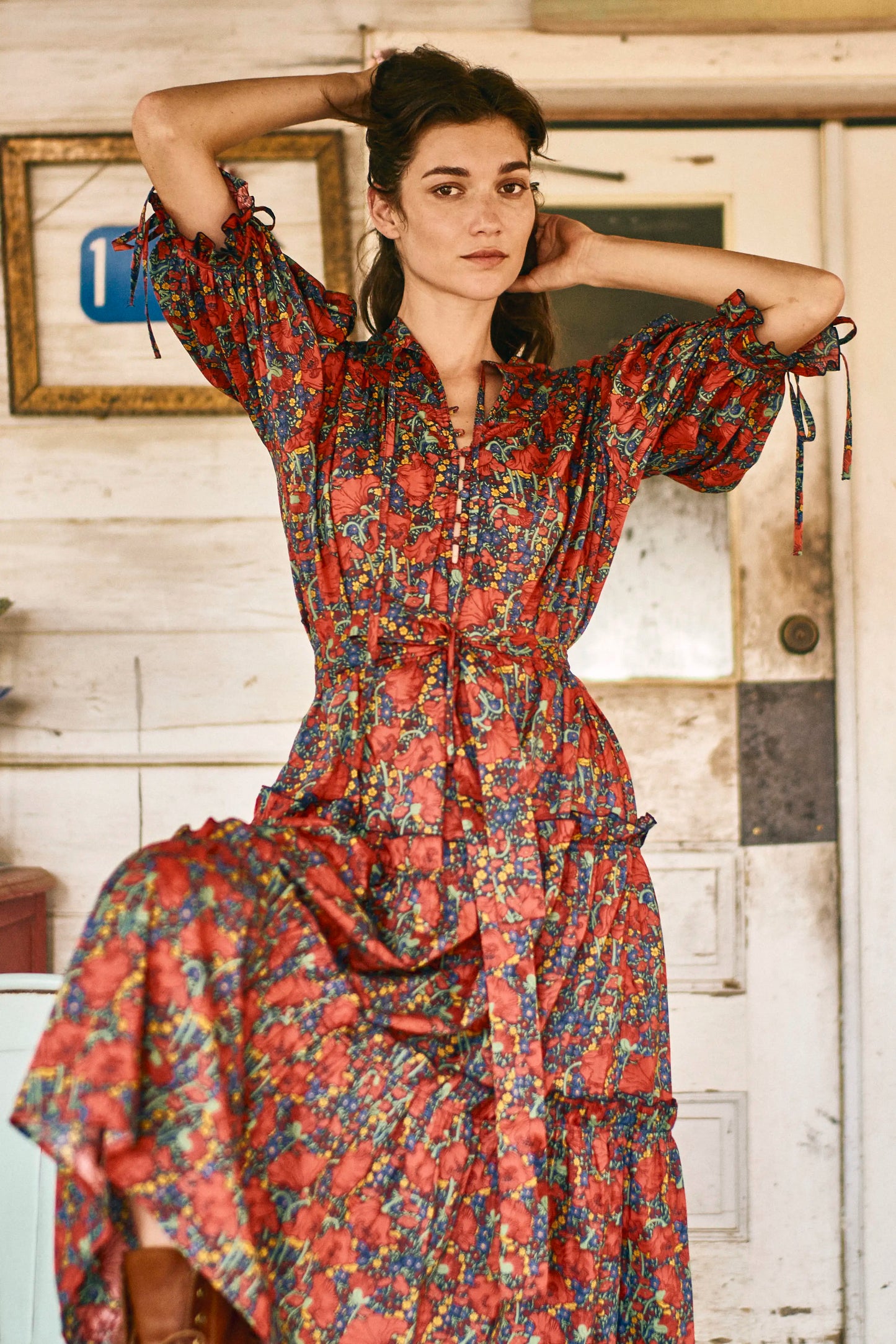 Holloway Dress in Clementina Daisy