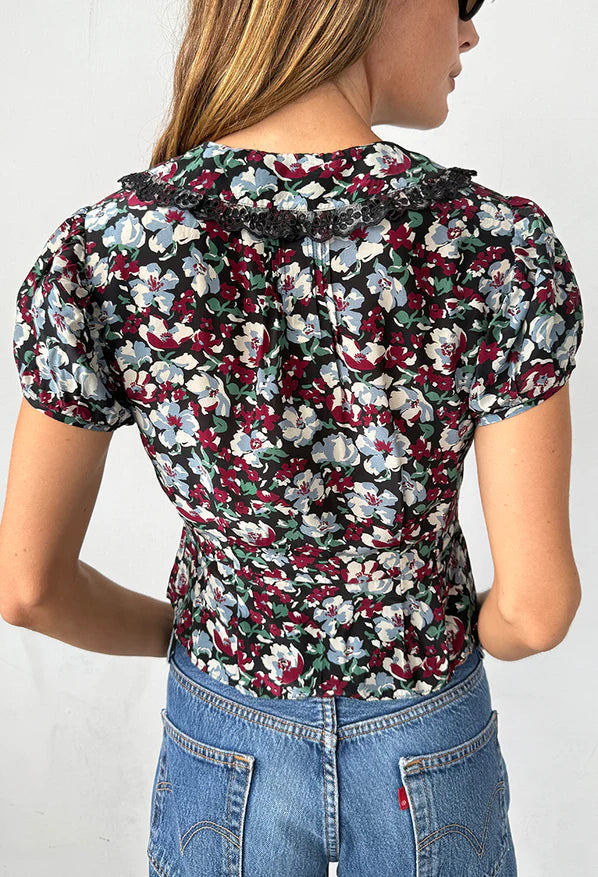Yvonne Top Peonia Print