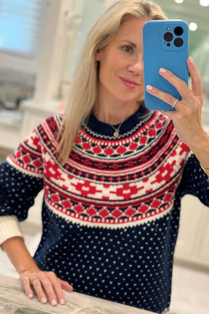 Josie Sweater in St. Moritz Fairisle