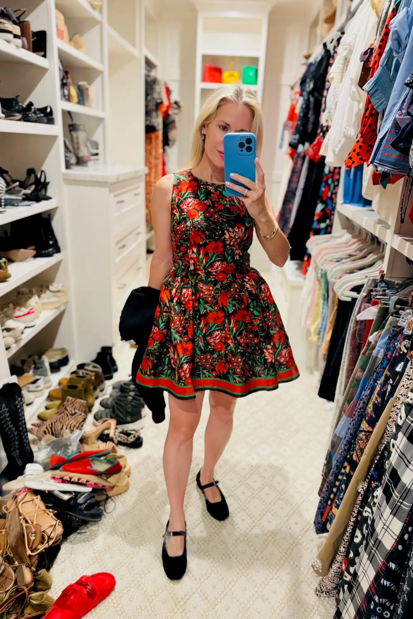 Layne Dress in Holiday Floral