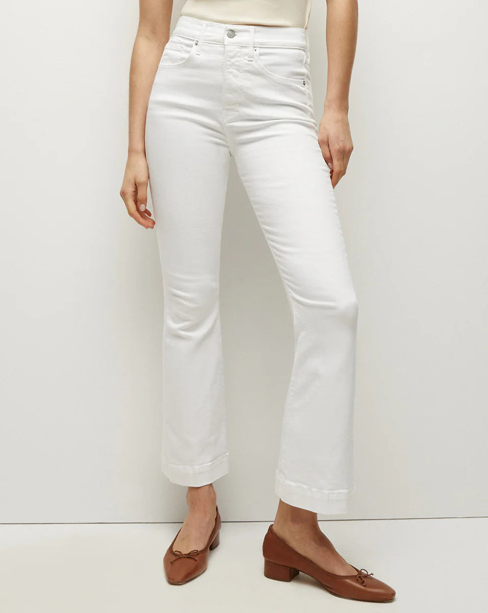 Carson Kick-Flare Jean in White