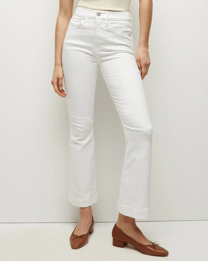 Carson Kick-Flare Jean in White