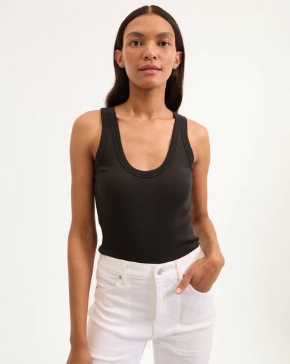 Birke Scoopneck Tank Top in Black