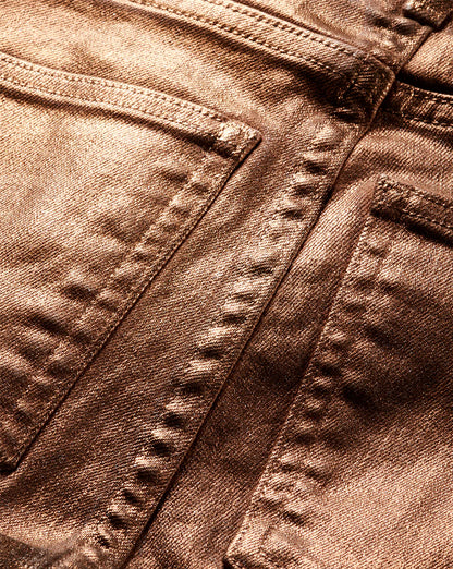 Carson Metallic Jean in Antique Brass