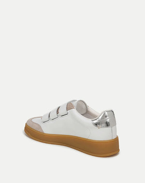 Reagan Velcro Sneaker in Lily/Silver