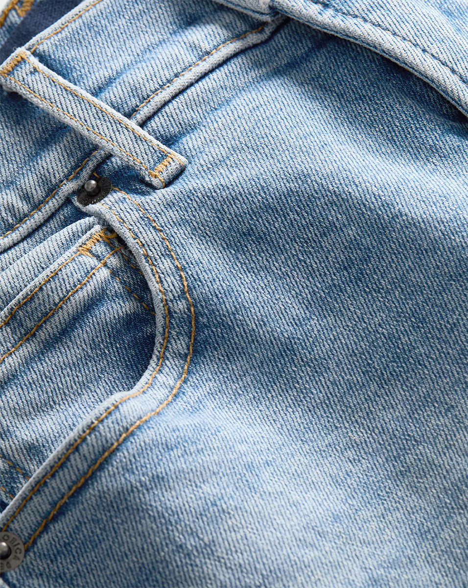 Cameron Raw Hem Bootcut Jean in Riviera Breeze