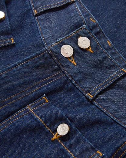 Taylor Patch-Pocket Wide-Leg Jean in Indigo Rinse