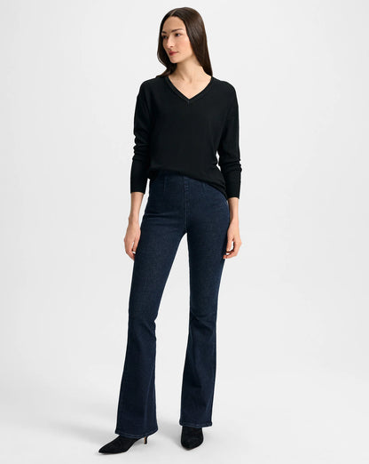 Beverly Off-Duty Skinny-Flare Jean in Oxford