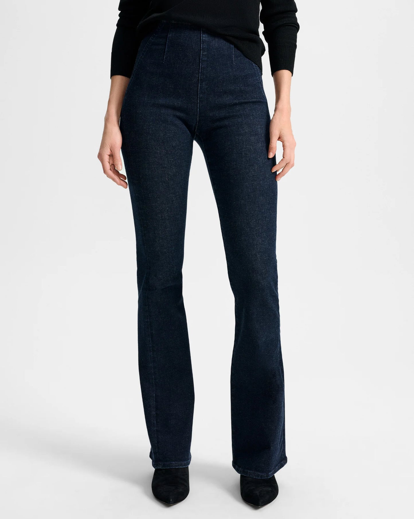 Beverly Off-Duty Skinny-Flare Jean in Oxford