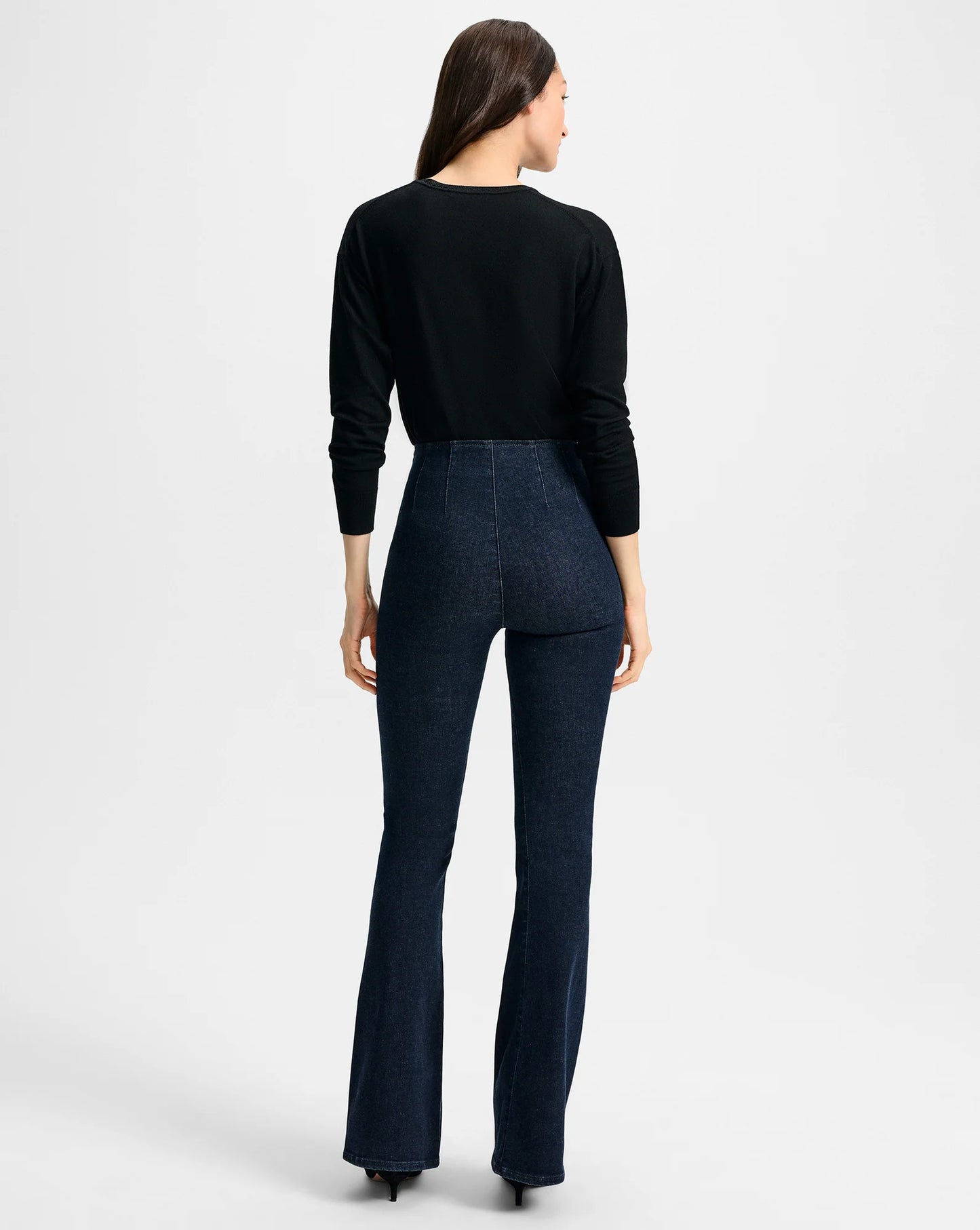 Beverly Off-Duty Skinny-Flare Jean in Oxford