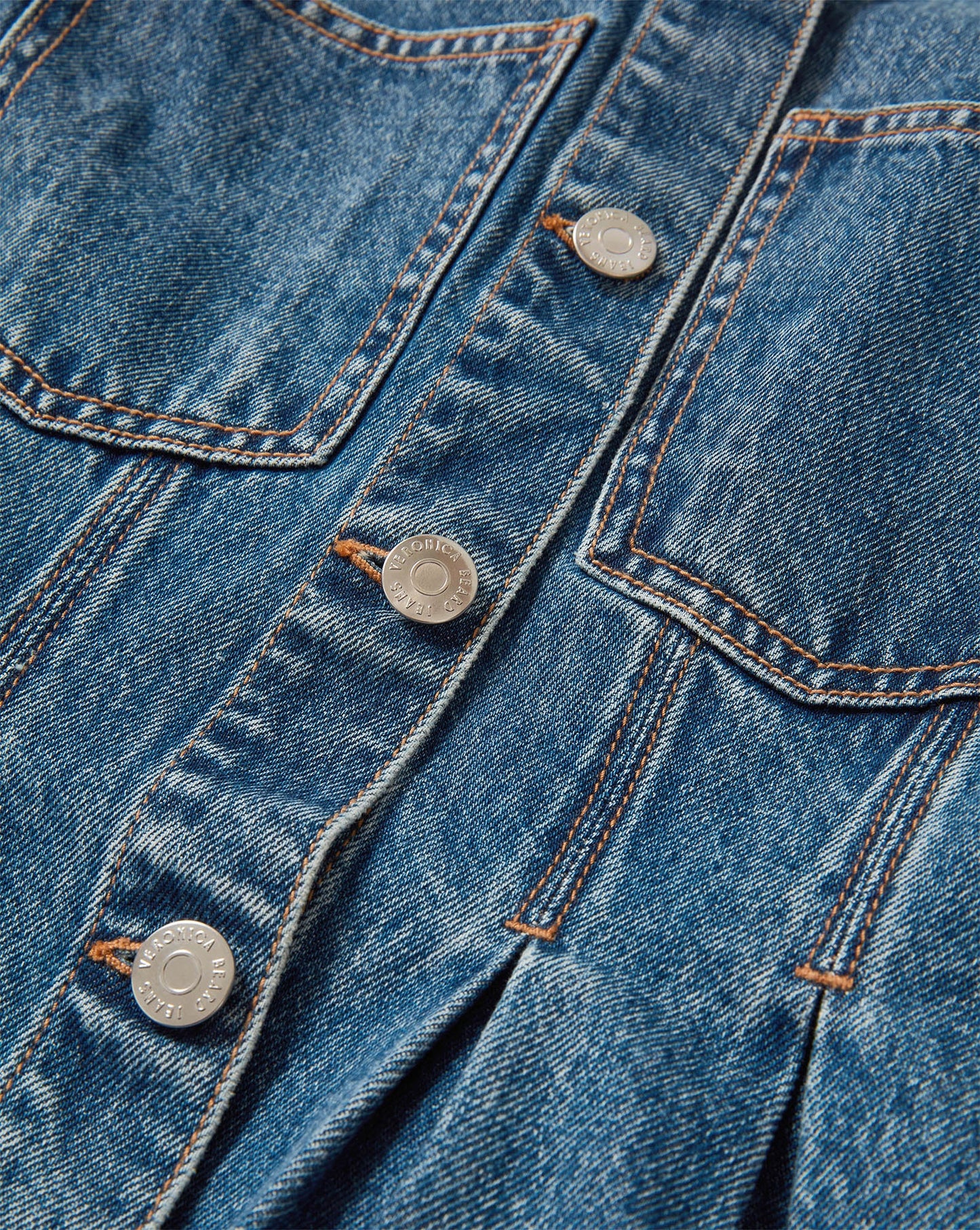 Zahara Peplum Denim Jacket in Time Warp