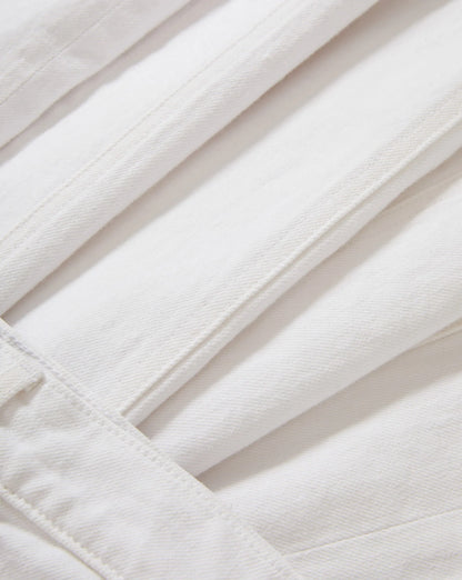 Vicki Extra-Wide-Leg Jean in White