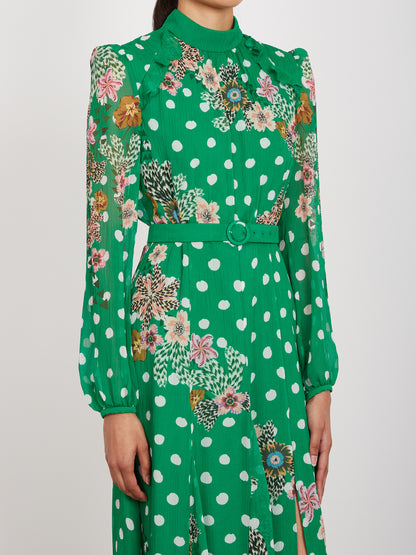 Jacqui-B Dress in Celosia Polka