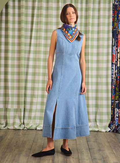 Sedona Dress in Vintage Denim
