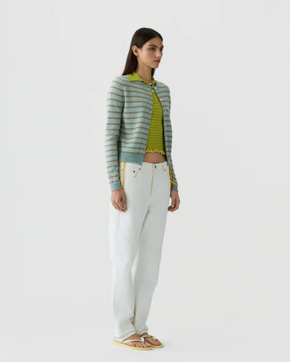 Jane Cardigan in Sage Brush Combo