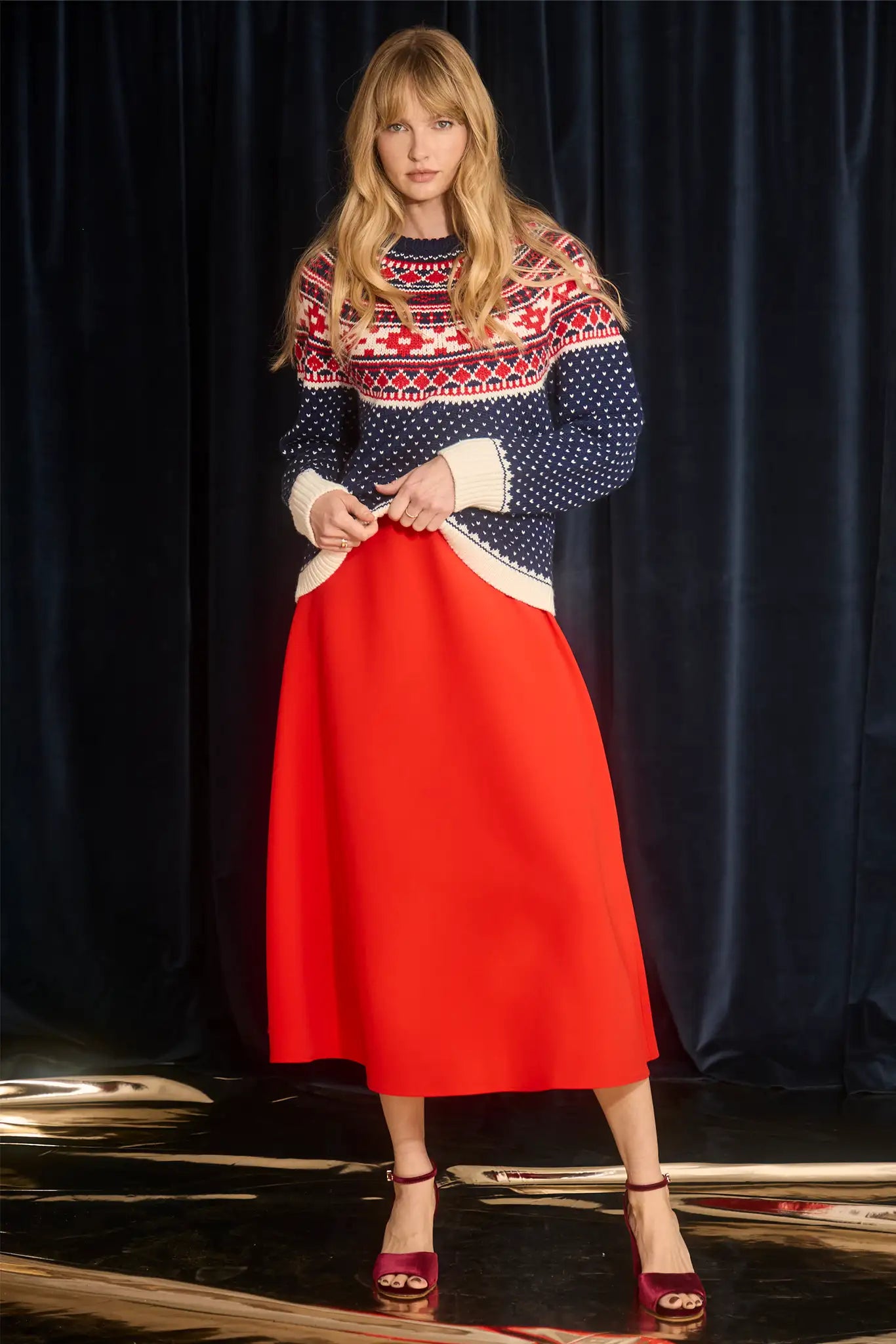 Josie Sweater in St. Moritz Fairisle