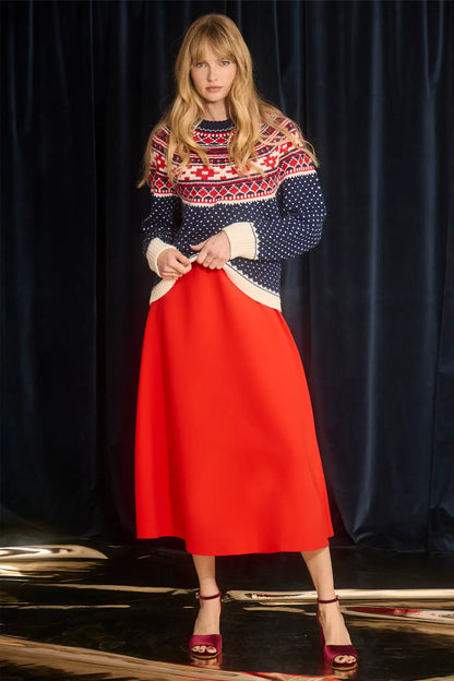 Josie Sweater in St. Moritz Fairisle