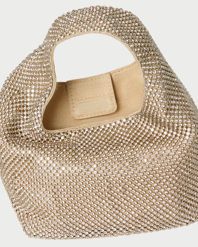 Kenzie Gold Diamanté Mini Bag