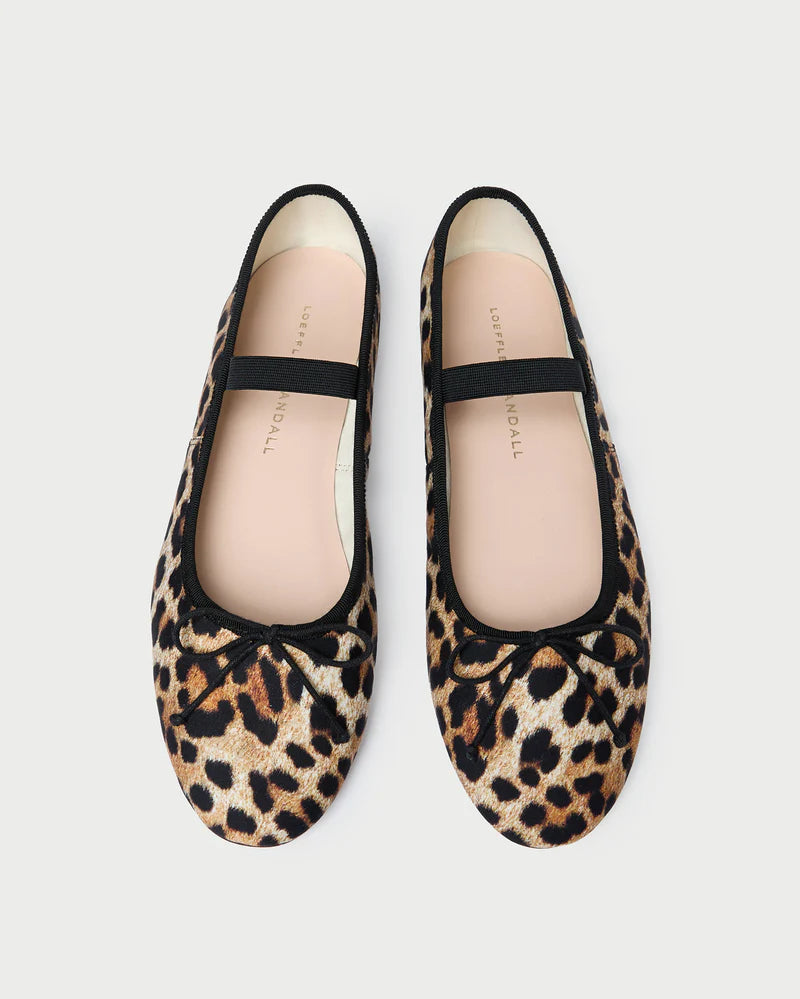Leonie Leopard Jersey Ballet Flat